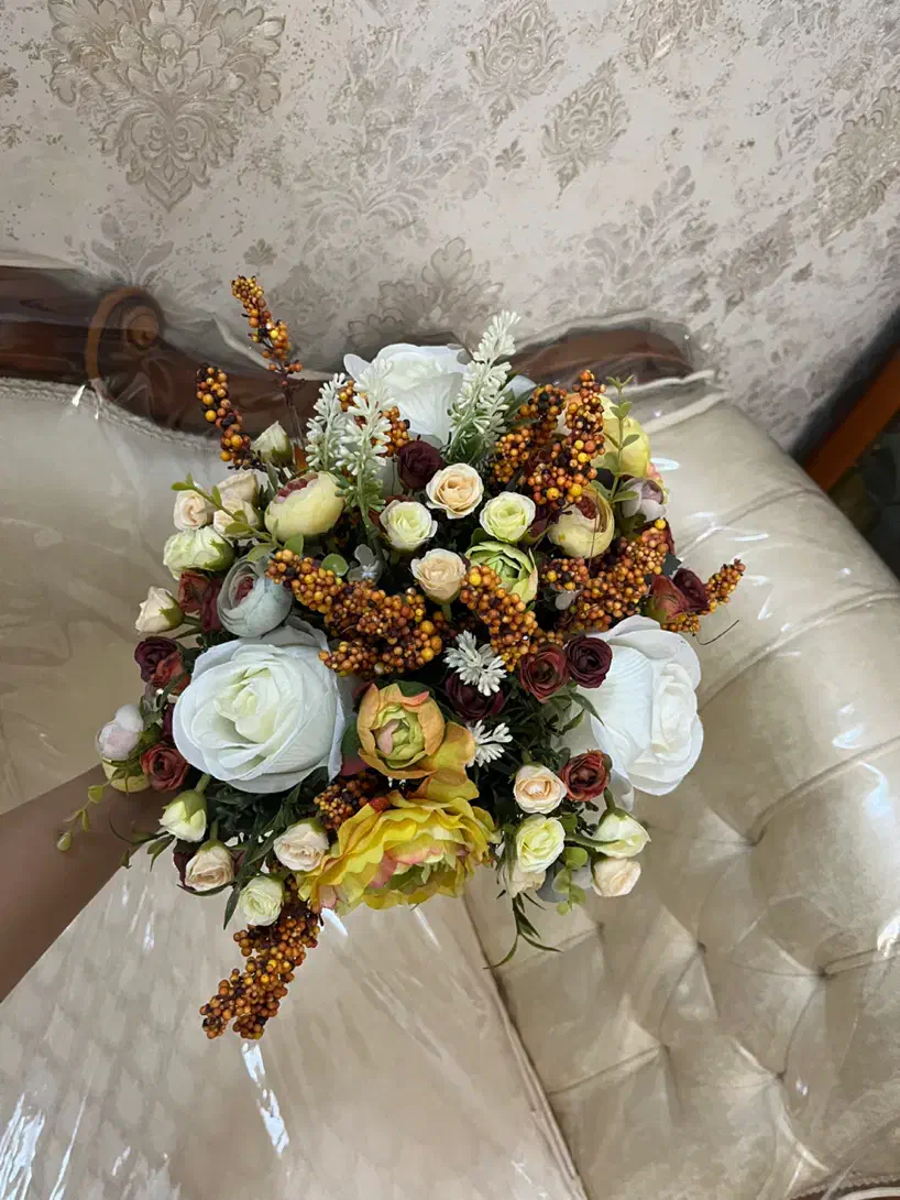 گل مصنوعی عروس،فرمالیته|گل مصنوعی|اراک, |دیوار