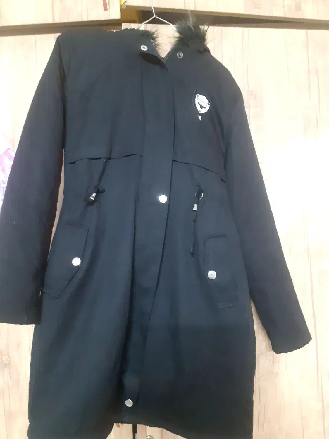 کاپشن کتان مشکی سایز ۳۸ دخترونه|لباس|گنبد کاووس, |دیوار