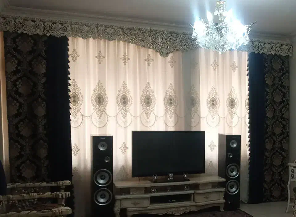 پرده مدل فلت|پرده، رانر، رومیزی|فردیس, نگارستان|دیوار