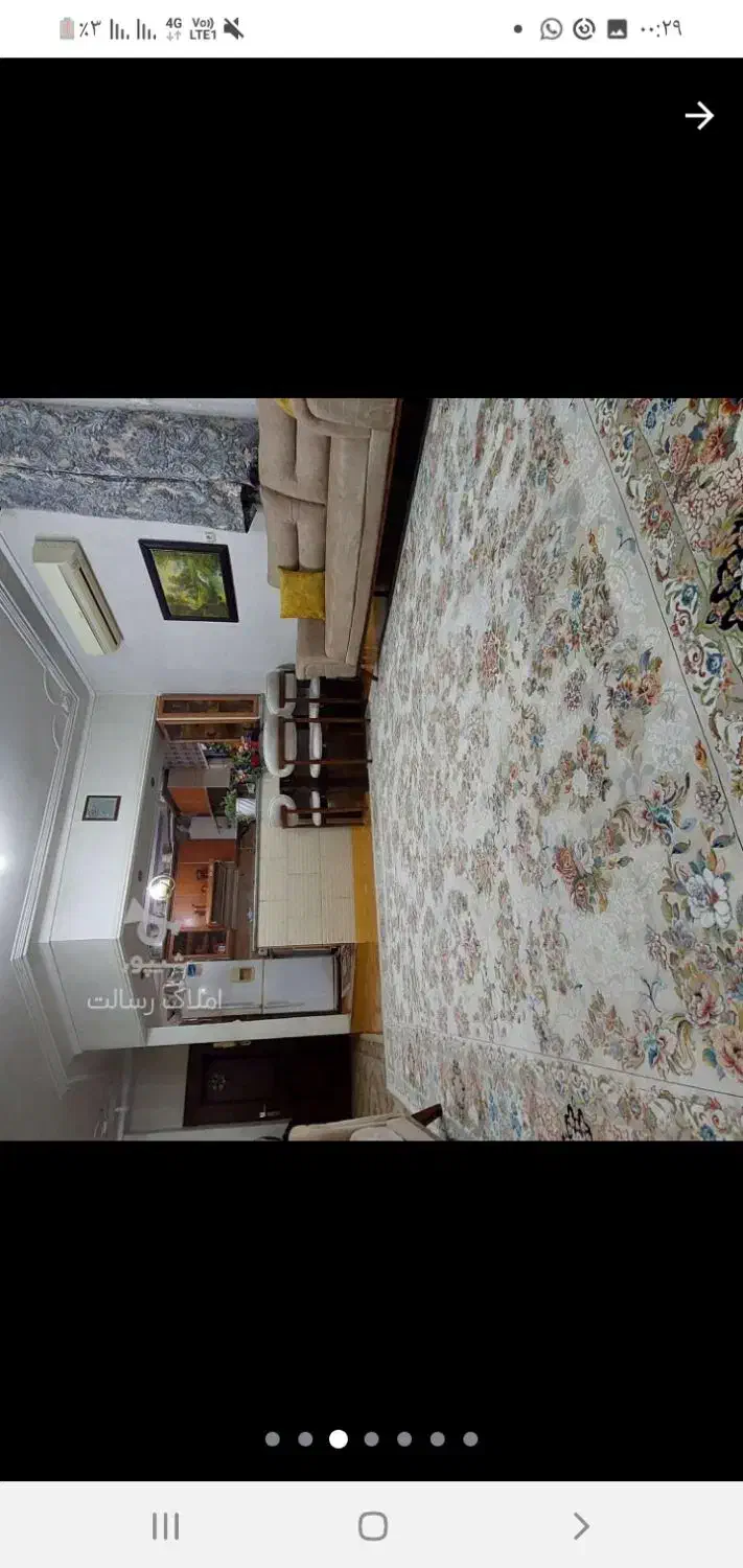 فروش فرش گل برجسته عقیق کاشان ۱۲ متری|فرش|بهشهر, |دیوار