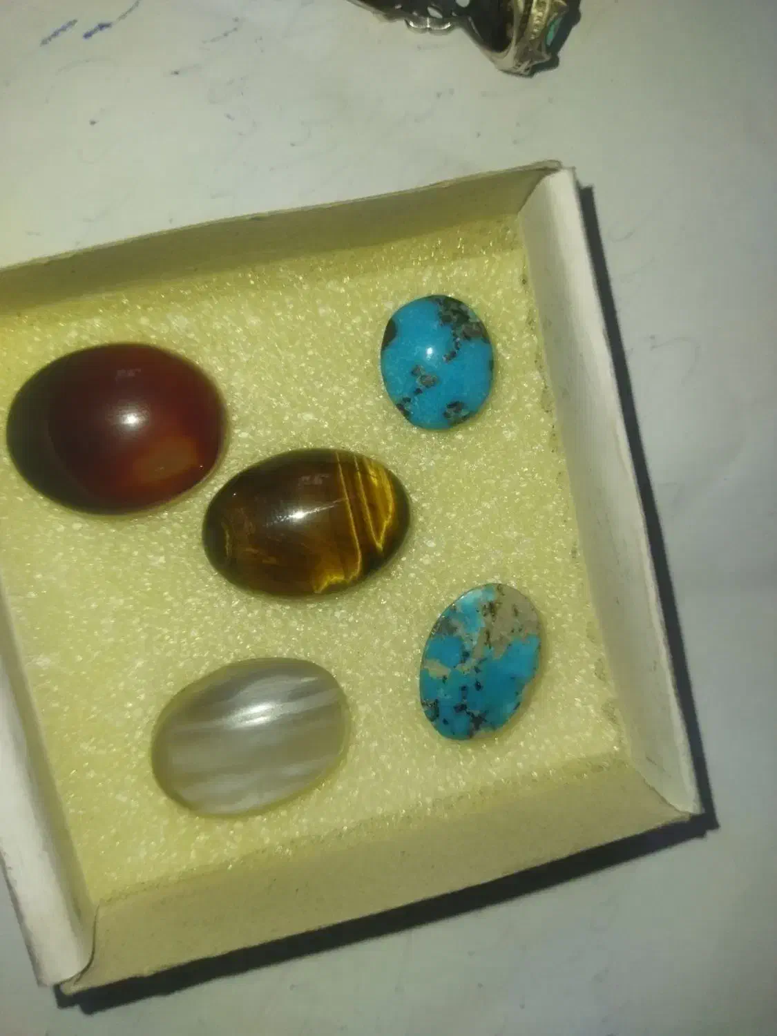 پنج عدد سنگ نگین معدنی درجه یک|جواهرات|دهدشت, |دیوار