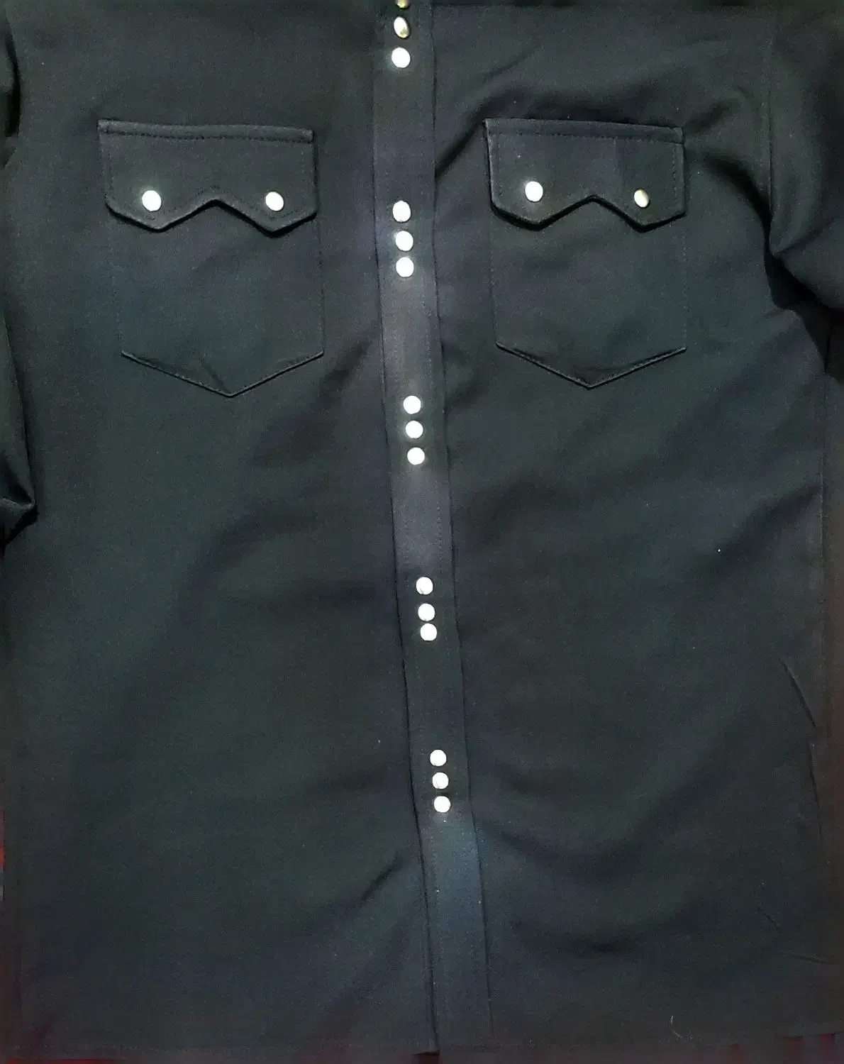 پیراهن مشکی سه دکمه|لباس|حبیب آباد, |دیوار