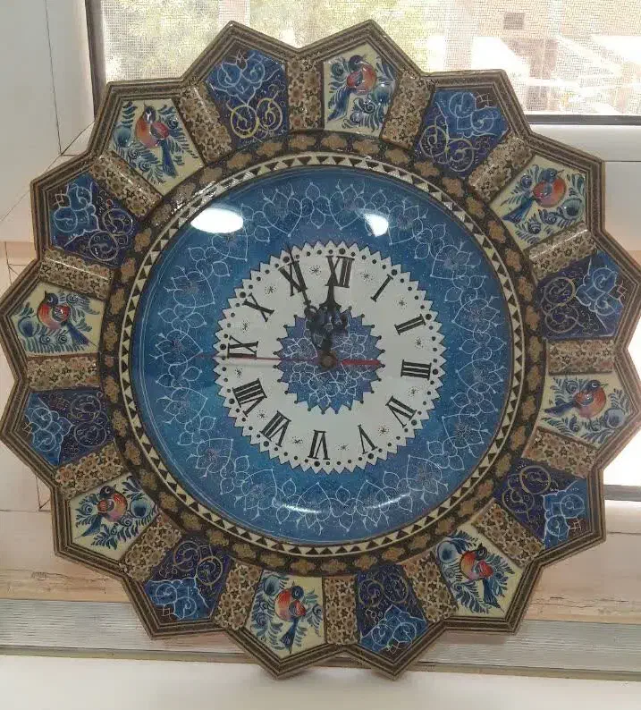 ساعت مینا وخاتم کاری شده|ساعت دیواری و تزئینی|بندر ماهشهر, |دیوار