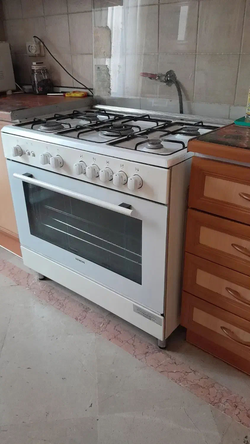اجاق گاز ۵ شعله زیمنس|اجاق گاز و لوازم برقی پختوپز|تهران, ازگل|دیوار