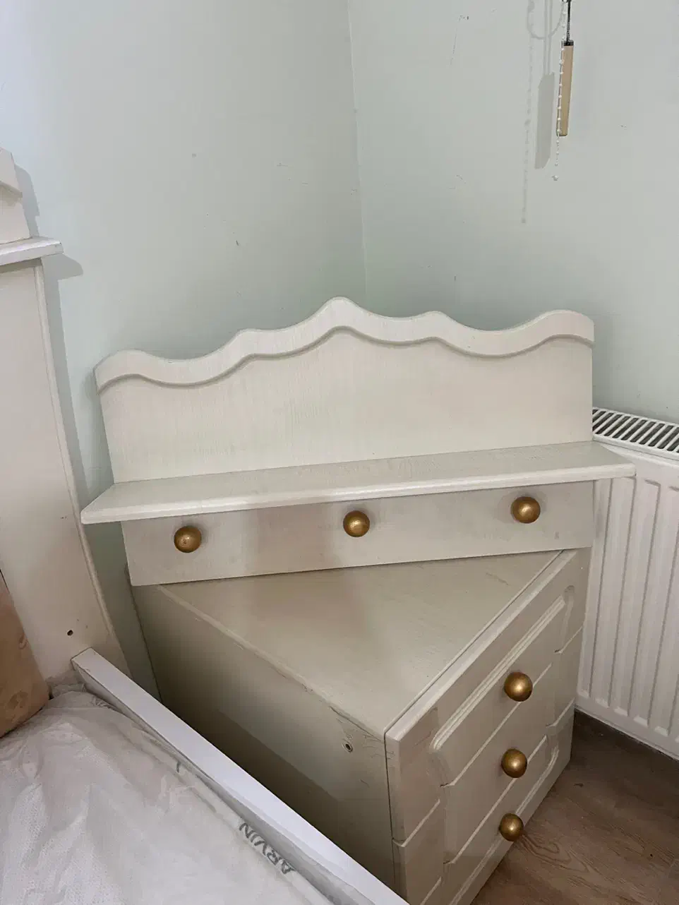 سرویس خواب نوزاد و نوجوان ام دی اف وکیوم در حد نو|تخت و سرویس خواب|ارومیه, |دیوار