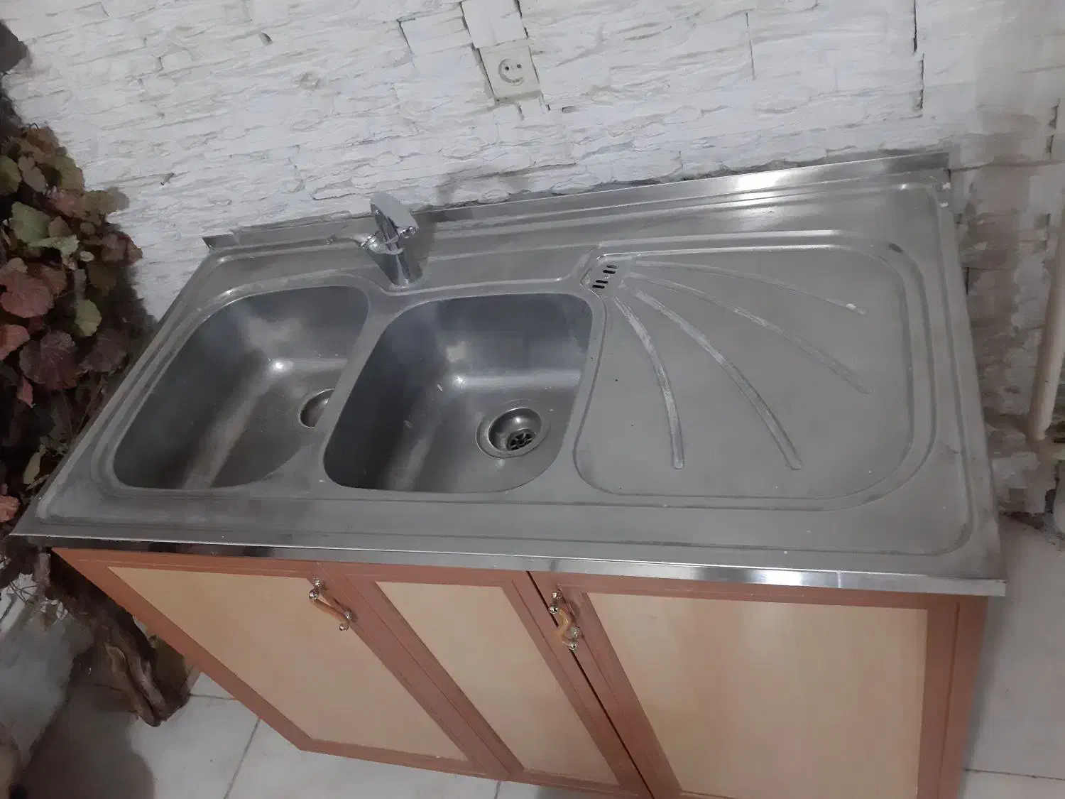 سینگ ظرفشویی کامل باشیراهرمی وهودموتورتوبوکن|مصالح و تجهیزات ساختمان|خوی, |دیوار