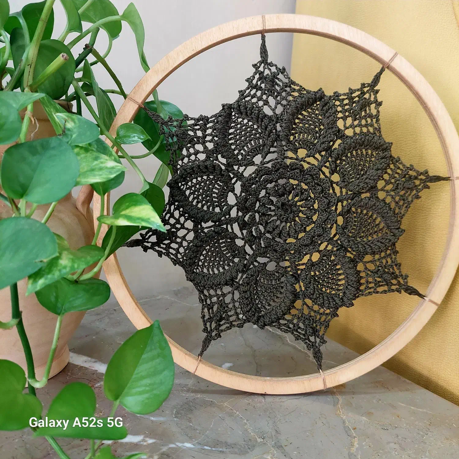 دیوارکوب(ماندالا)قلاب بافی|صنایع دستی و سایر لوازم تزئینی|کاشمر, |دیوار