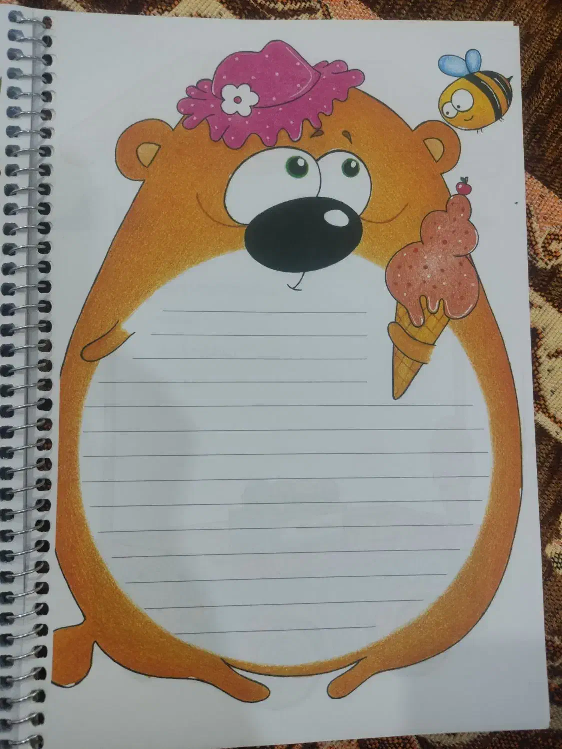 دفتر مشق و دفتر دیکته فانتزی رنگی رنگی|لوازم التحریر|سبزوار, گلشن|دیوار