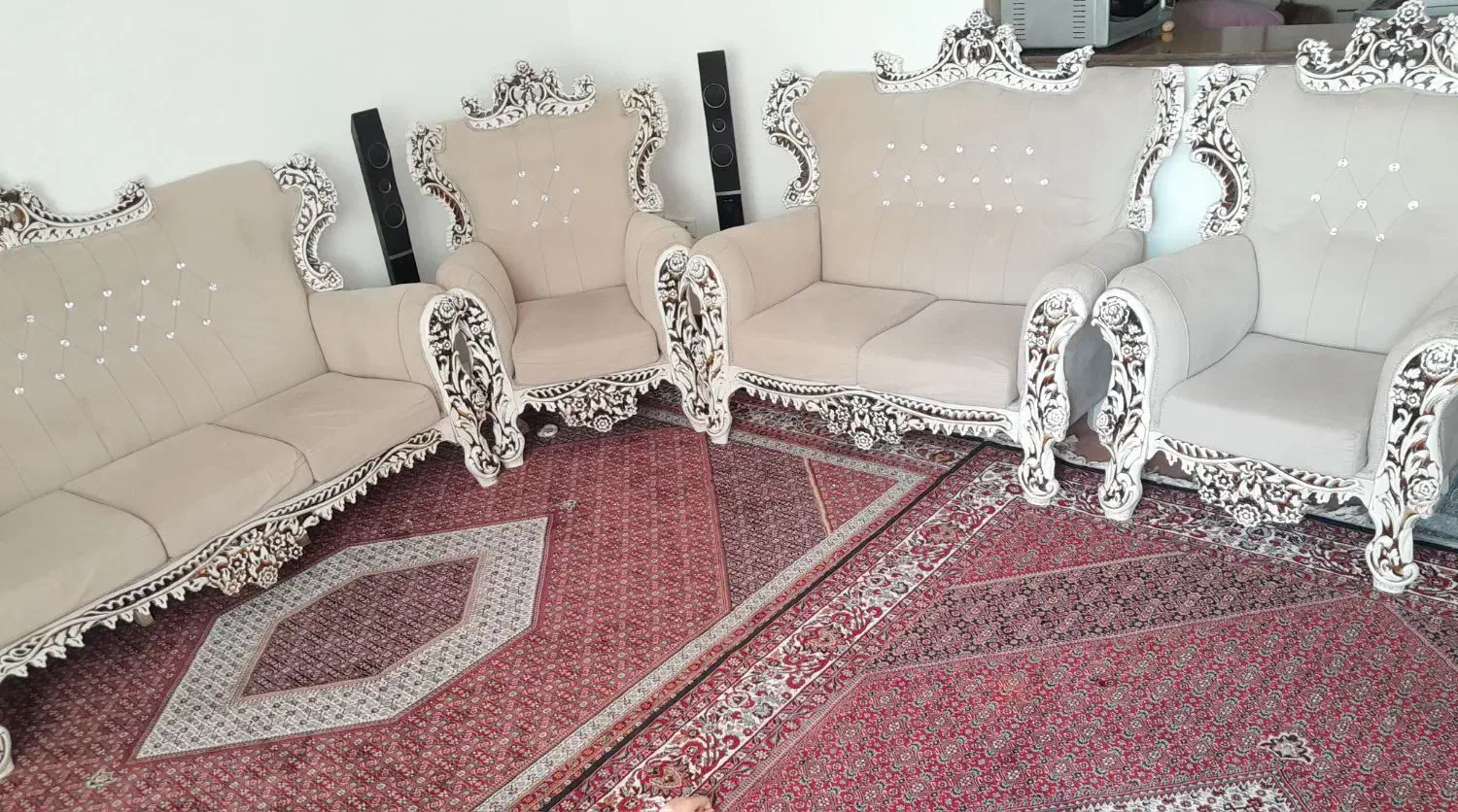 مبل مدل سلطنتی|مبلمان خانگی و میز عسلی|زنجان, |دیوار