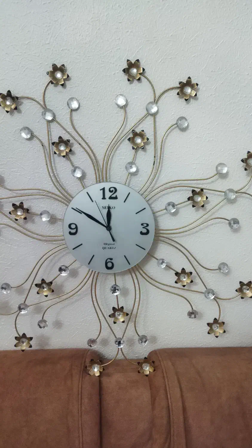 ساعت فانتزی فلزی شیک|ساعت دیواری و تزئینی|اصفهان, خانه اصفهان|دیوار