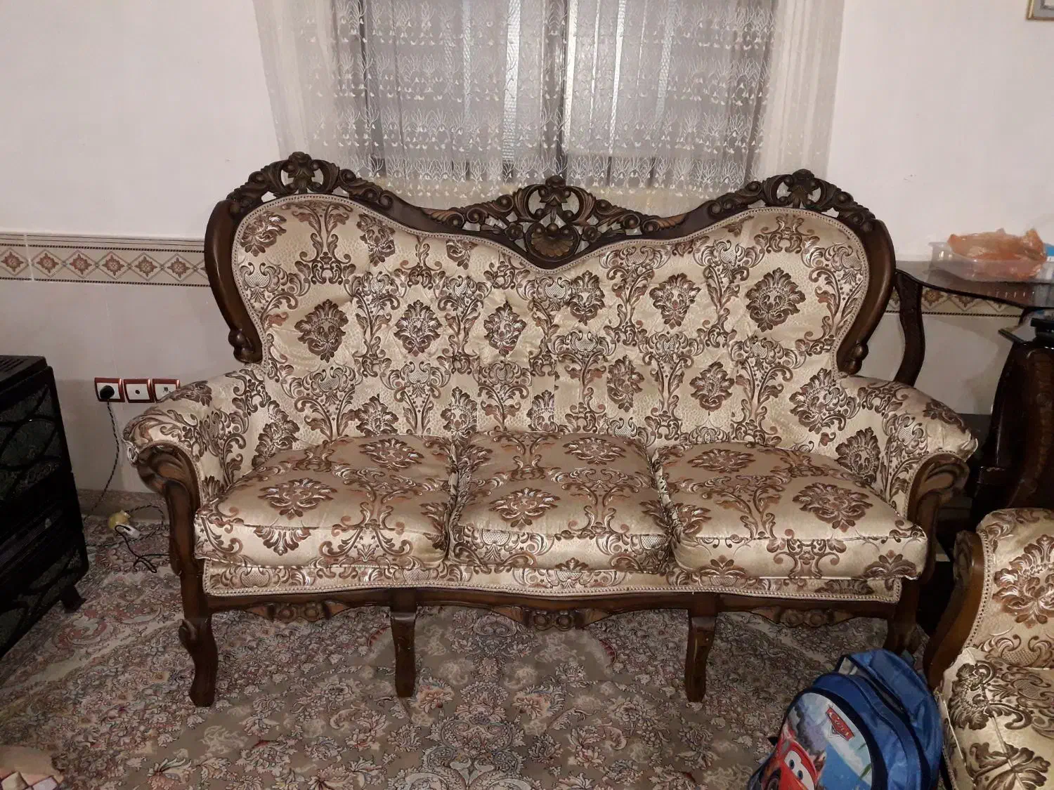 مبل ۹نفره  چوب راش|مبلمان خانگی و میز عسلی|قیدار, |دیوار