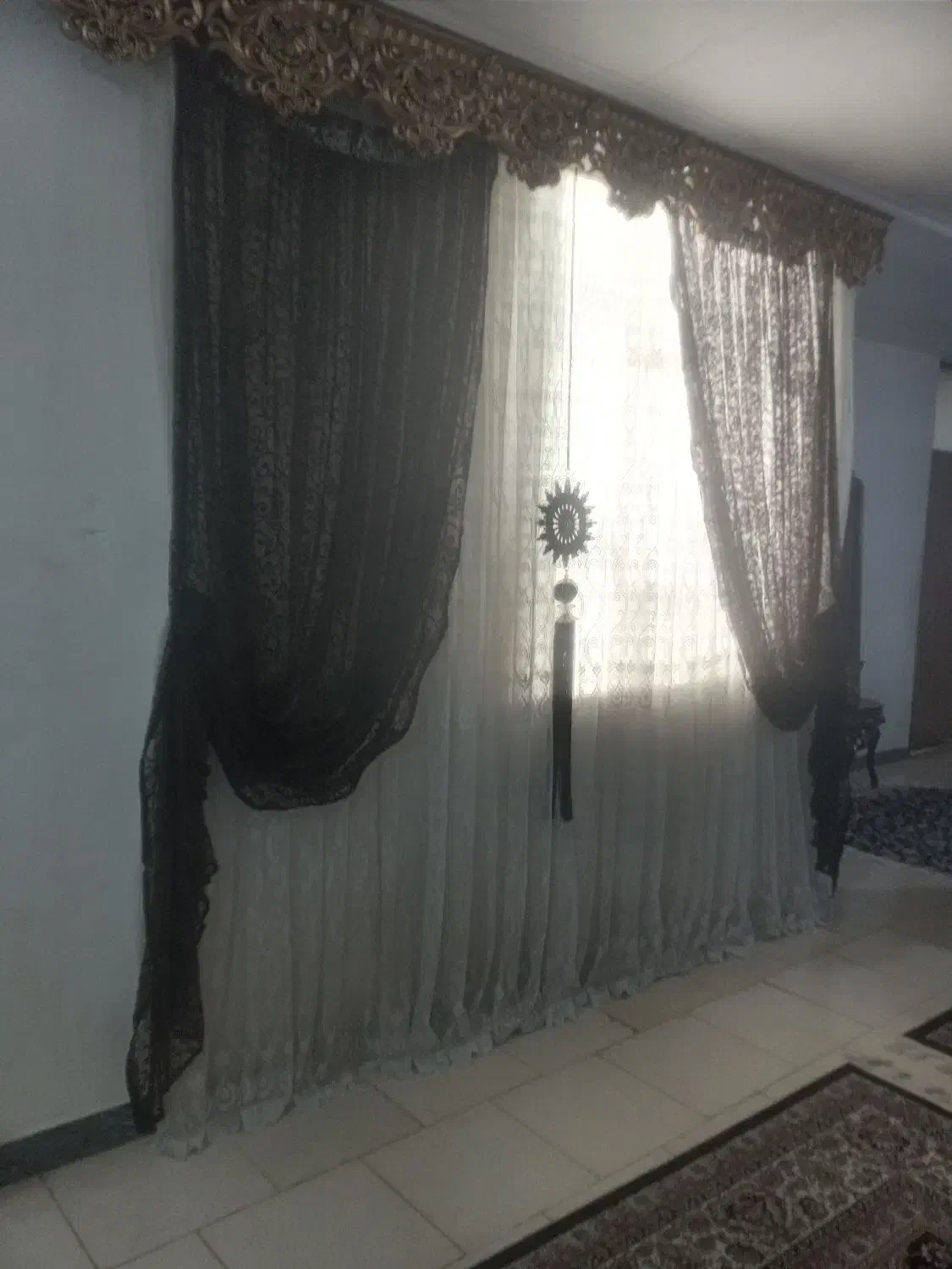 پرده باشال مدال|پرده، رانر، رومیزی|ایذه, |دیوار