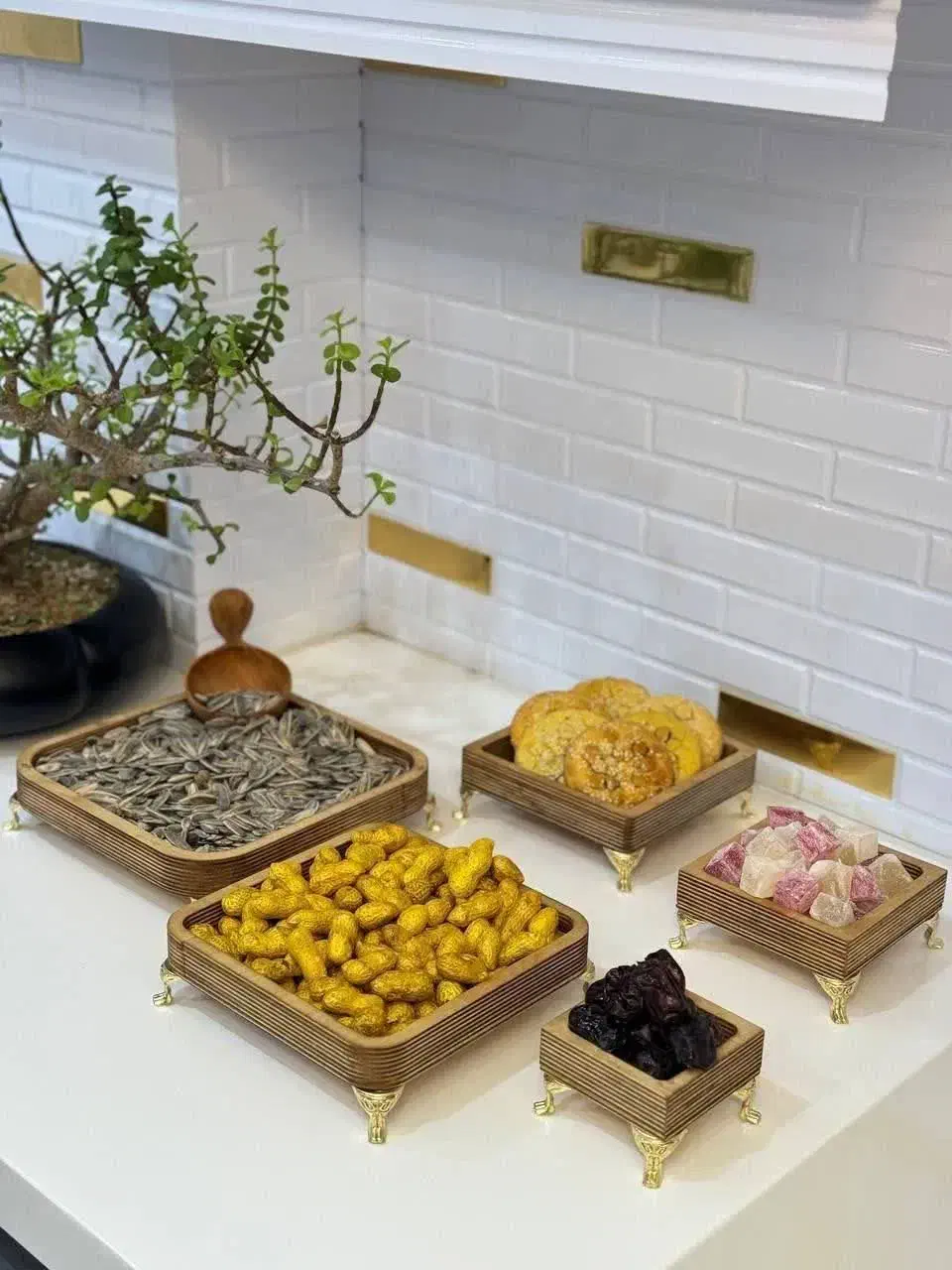 ظروف چوبی پذیرایی|ظروف سرو و پذیرایی|یزد, |دیوار