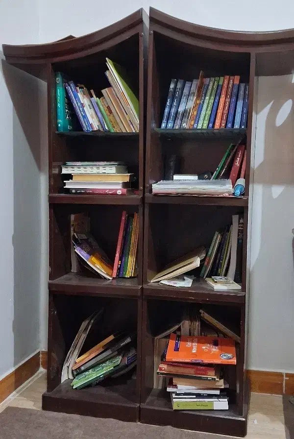 کتابخانه ۲ تکه|کتابخانه، شلف، قفسه‌های دیواری|آبادان, |دیوار