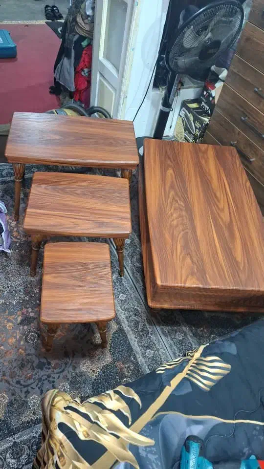 جلو مبلی باسه تیکه عسلی|مبلمان خانگی و میز عسلی|رشت, خمیران زاهدان|دیوار