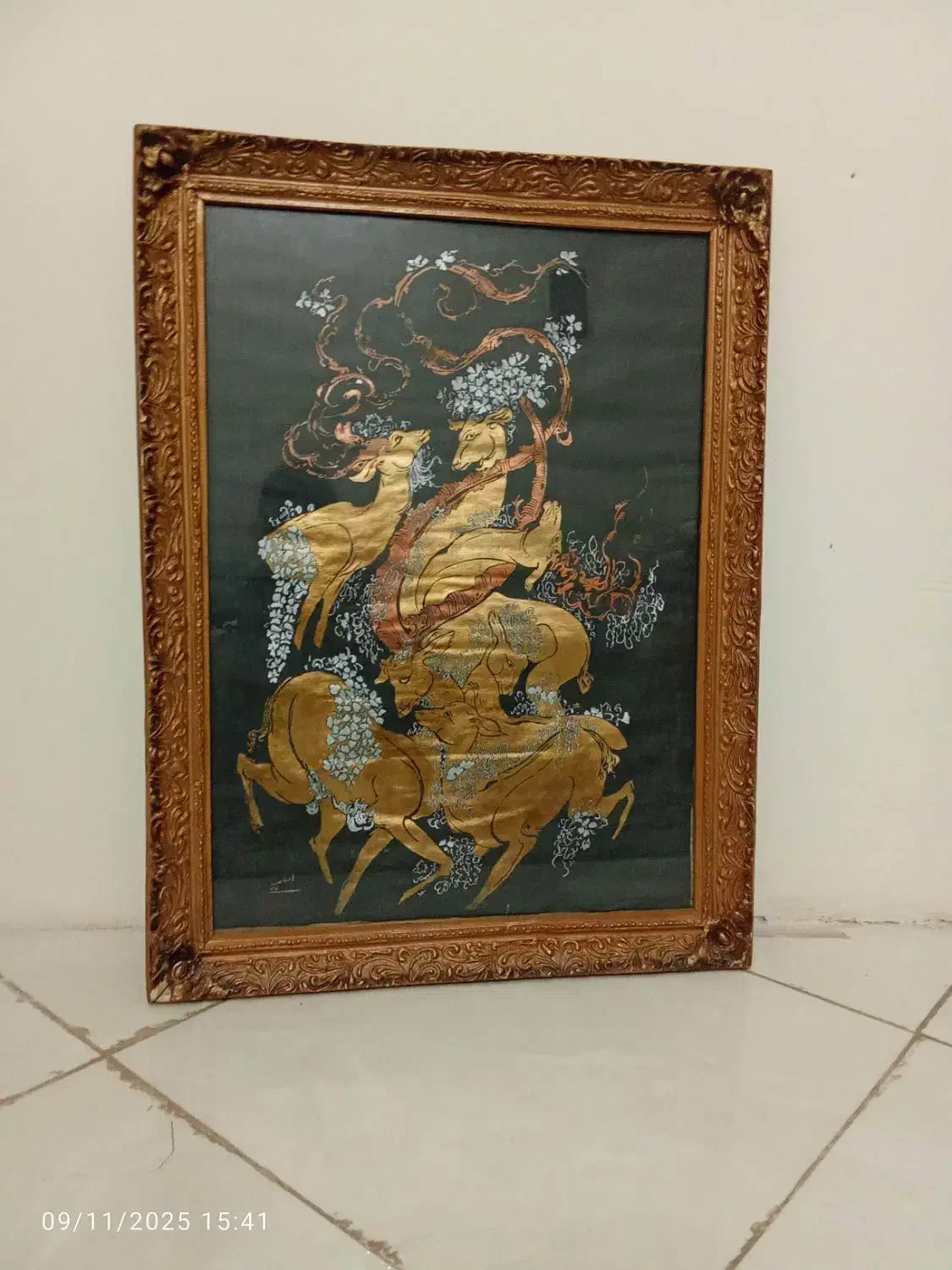 تابلو گوزن|تابلو، نقاشی، عکس|گلبهار, شهر جدید گلبهار|دیوار