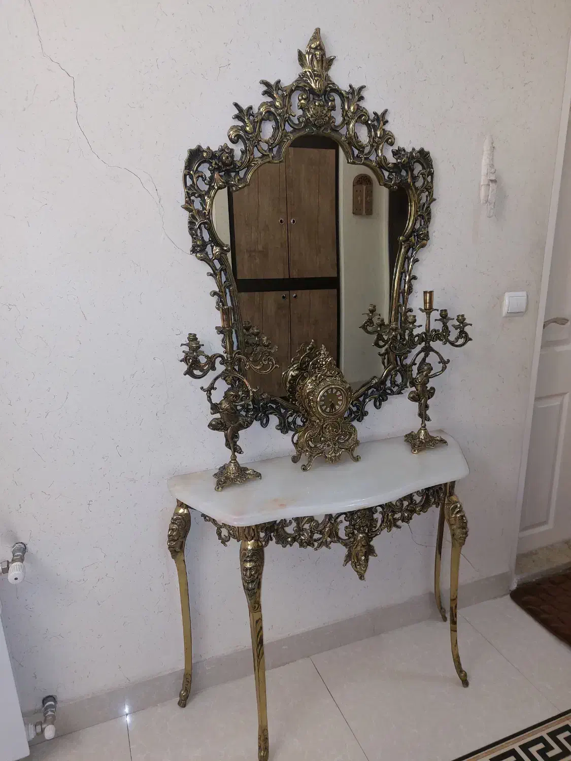 آینه کنسول برنز|بوفه، ویترین، کنسول|فردیس, فردیس|دیوار