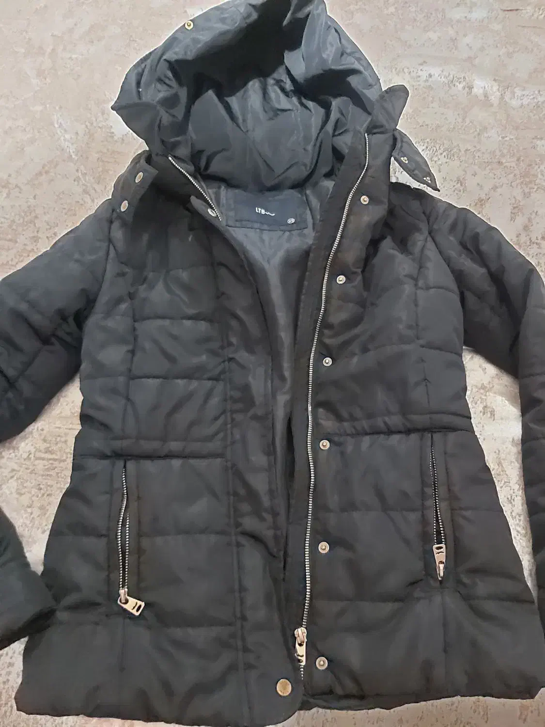 کاپشن مشکی زنانه سایز ۴۰|لباس|ری, اقدسیه|دیوار