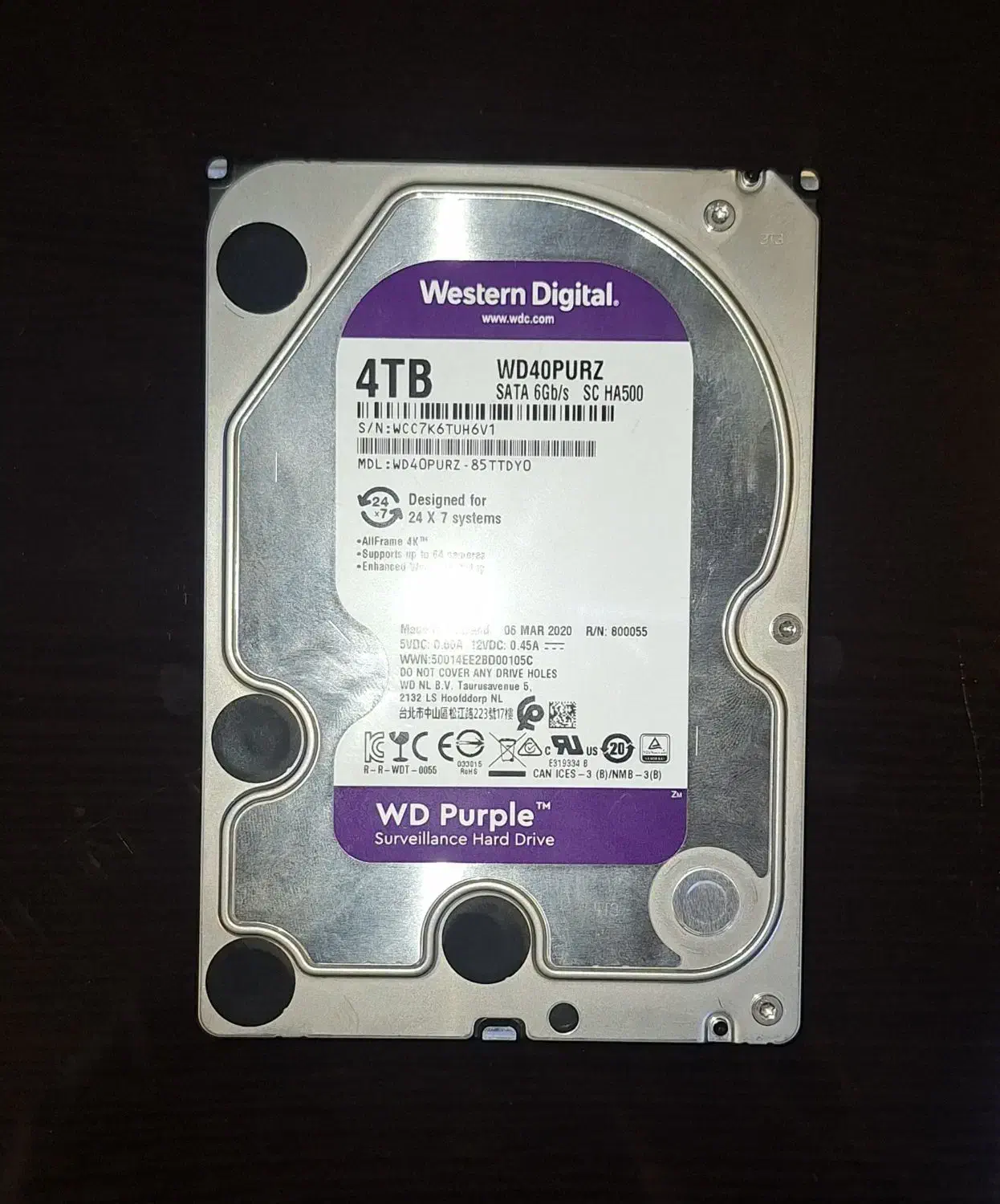 هارد 4 ترا بنفش|قطعات و لوازم جانبی رایانه|ارومیه, |دیوار