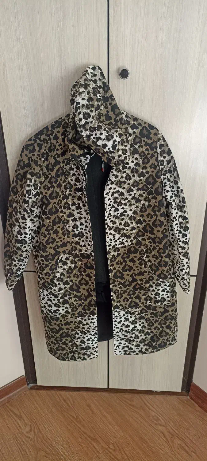 بارونی دورویه پلنگی مشکی|لباس|اراک, |دیوار