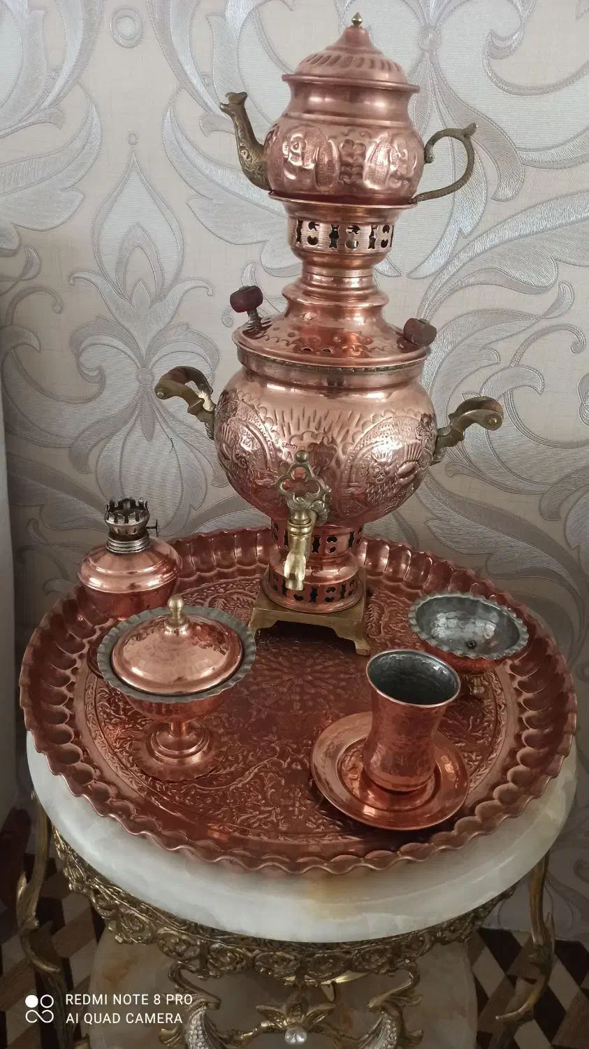 ست سماور|سماور، چای‌ساز، قهوه‌ساز|قروه, |دیوار