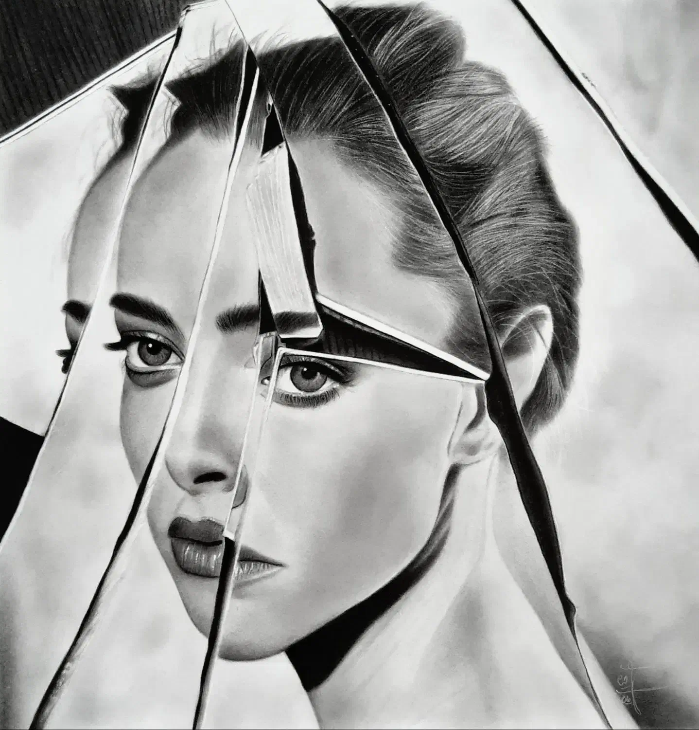 تابلو نقاشی سیاه قلم|تابلو، نقاشی، عکس|تبریز, |دیوار