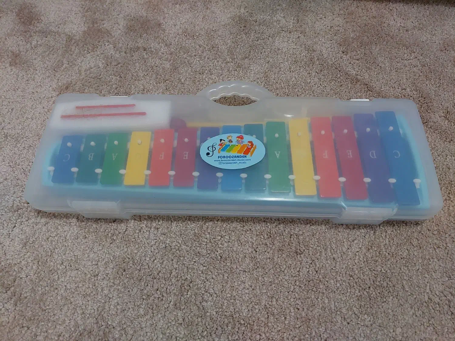 بلز آموزشی 2 اکتاو فروزنده رنگ آبی|اسباب‌‌بازی|ساری, |دیوار