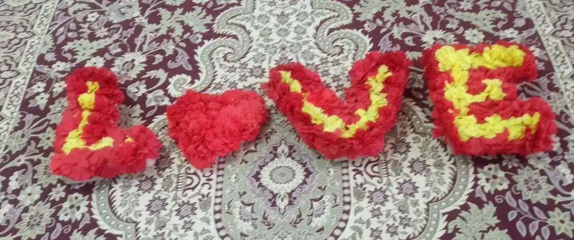 2 عدد گل تزیین ماشین عروس|گل مصنوعی|آبدانان, |دیوار