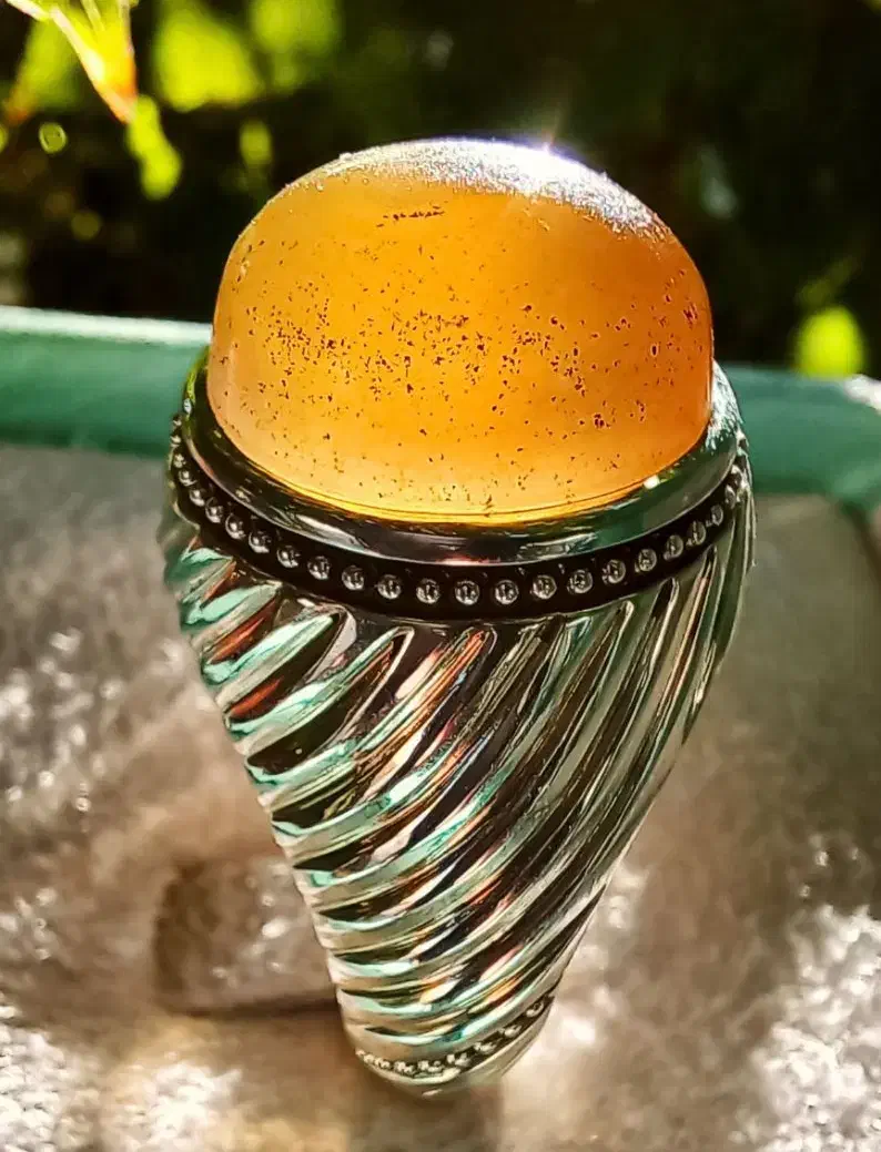 انگشتر عقیق یمن کهنه تراش قطعی نقره استاد نریمانی|جواهرات|تهران, اختیاریه|دیوار