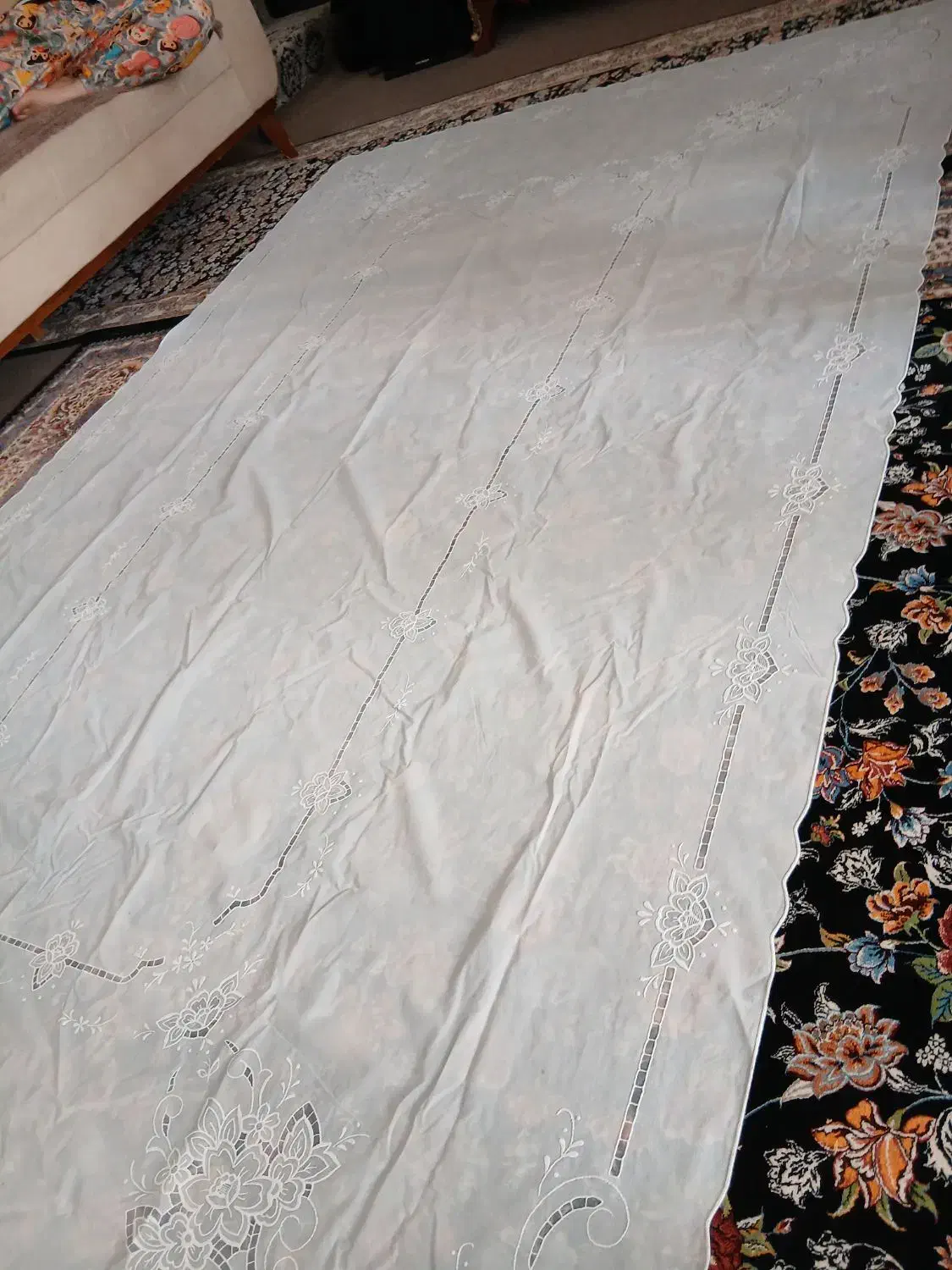 رومیزی غذاخوری ۸نفره|پرده، رانر، رومیزی|اردبیل, |دیوار