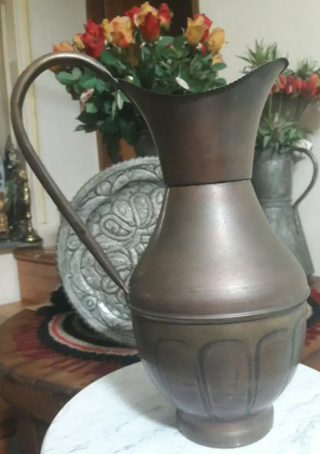 وسایل آنتیک برنجی برنزی قدیمی  ورشو قدیمی|کلکسیون اشیاء عتیقه|ساری, |دیوار