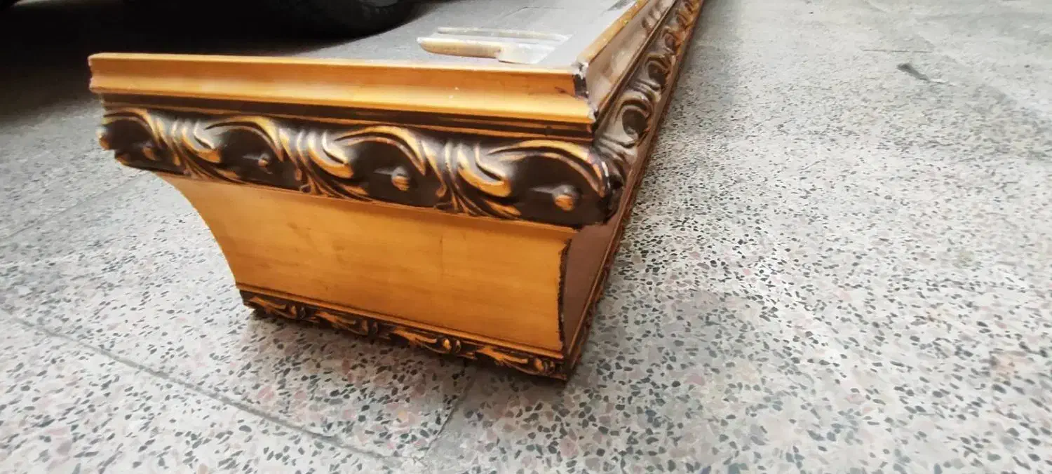 کتیبه چوبی پرده/میزیادبود/میز تلویزیون|پرده، رانر، رومیزی|تهران, والفجر (افسریه)|دیوار