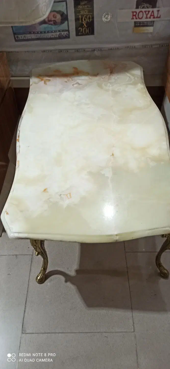 جلو مبلی برنزی اصل با سنگ مرمر گرانیتی|مبلمان خانگی و میز عسلی|ارومیه, |دیوار