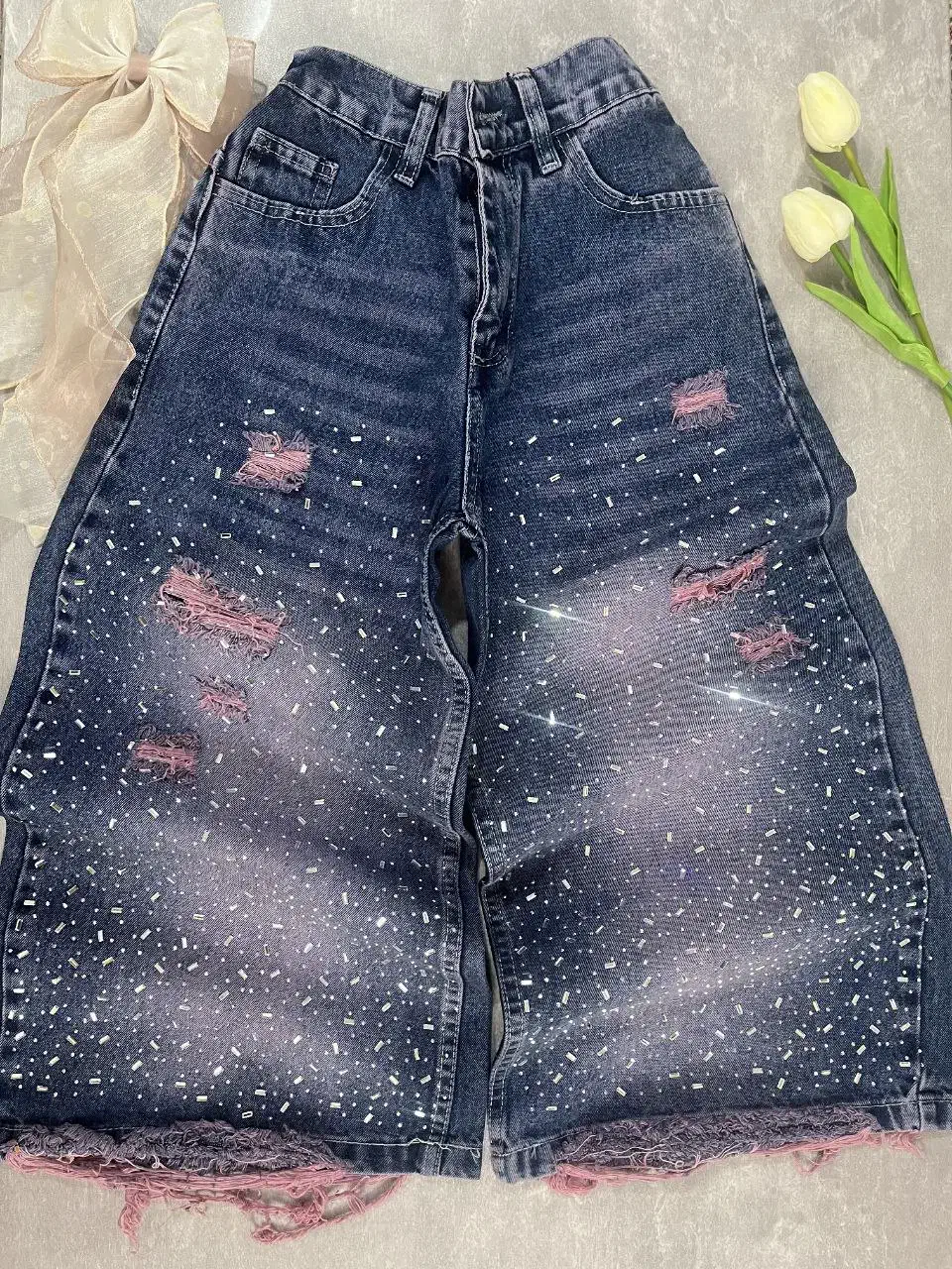 شلوار بگ نگین دار بچه گانه|کفش و لباس بچه|ری, شهادت|دیوار