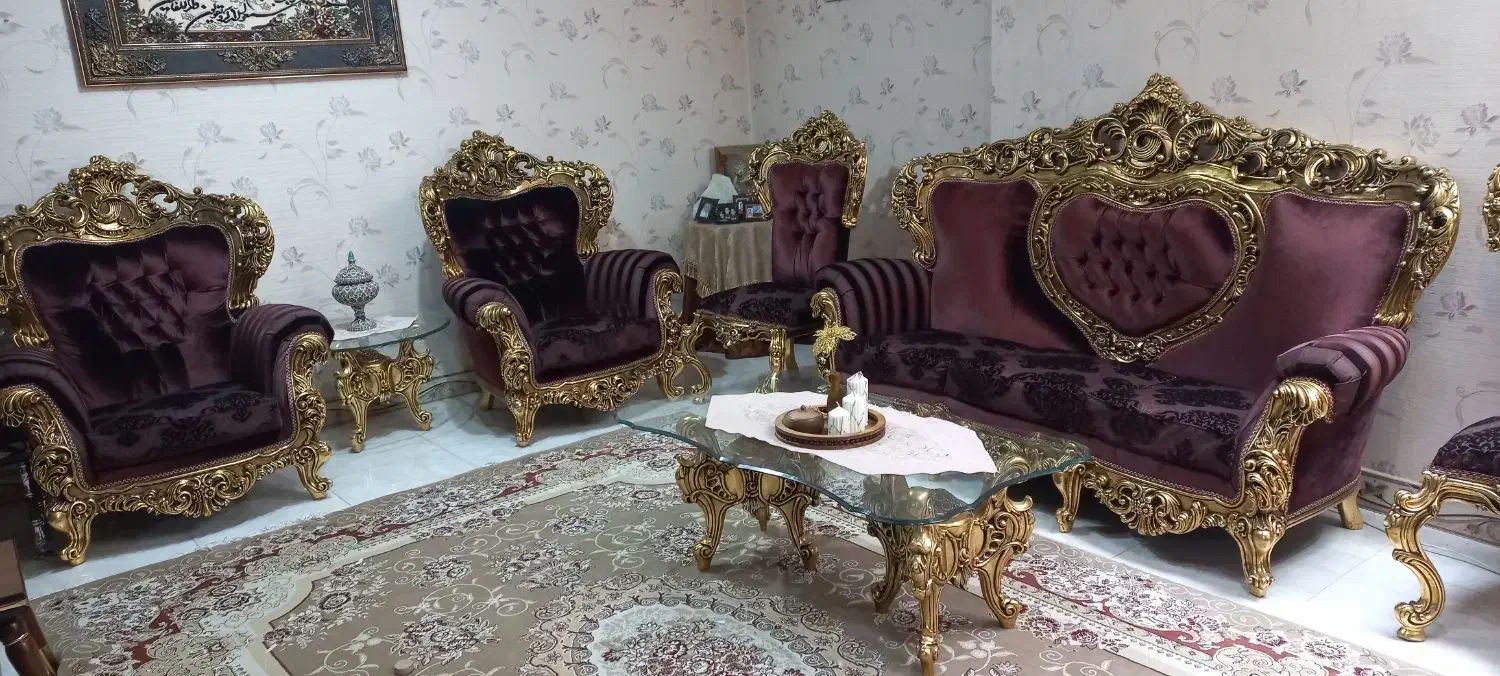 مبل ۹ نفره تمام استیل بابهترین متریال پارچه ترک|مبلمان خانگی و میز عسلی|کوهسار (البرز), |دیوار