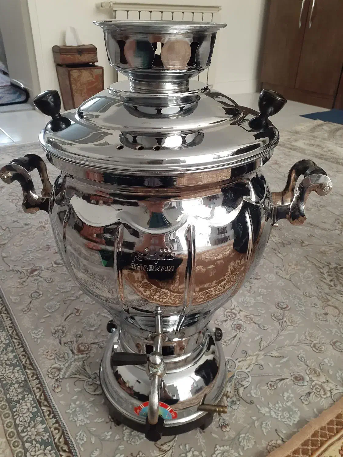 سماور۱۰ لیتری شبنم در حد نو|سماور، چای‌ساز، قهوه‌ساز|تهران, فردوس|دیوار