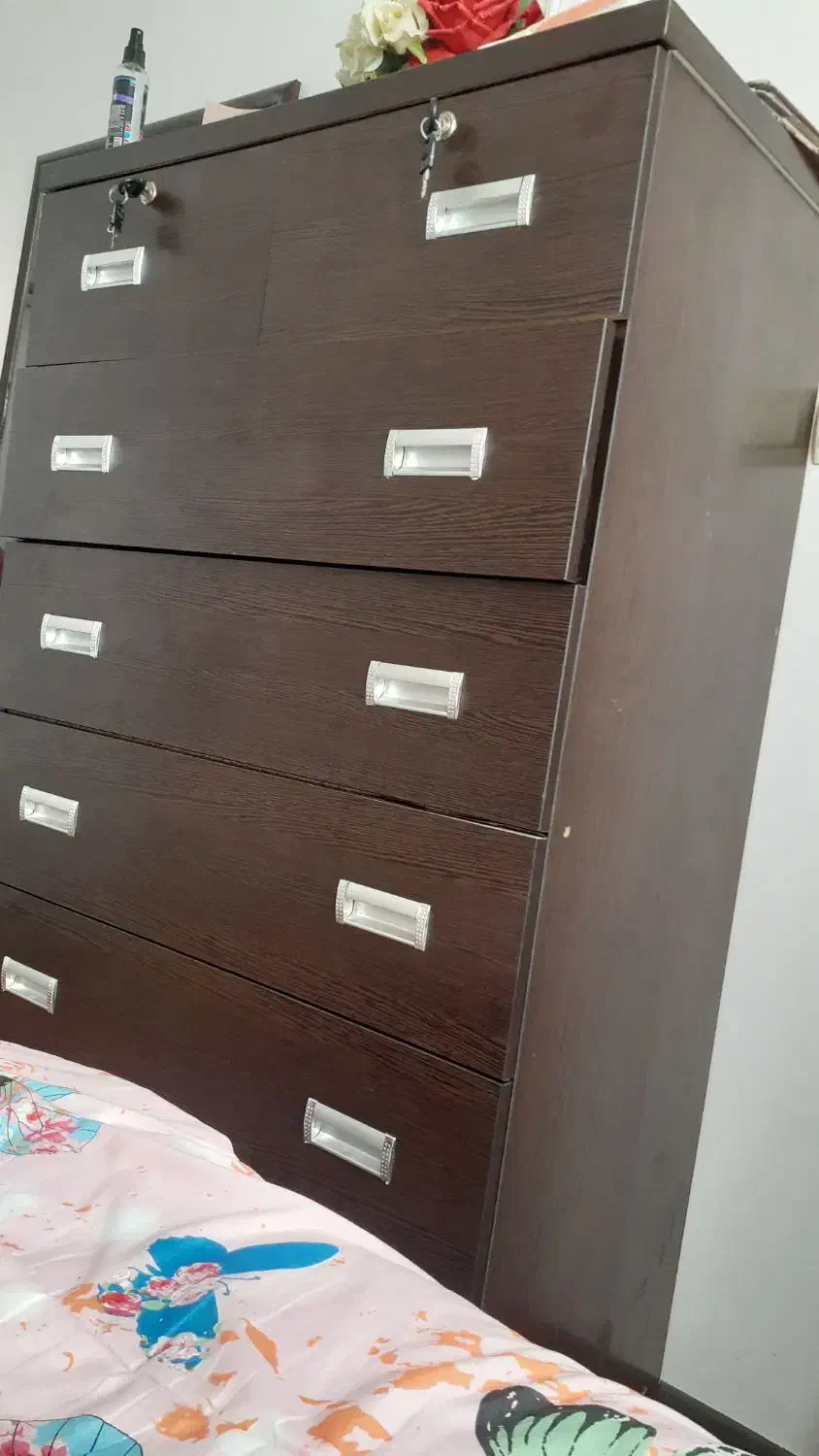 دراور ۷کشو|جاکفشی، کمد، دراور|فولادشهر, مسکن مهر فولادشهر|دیوار