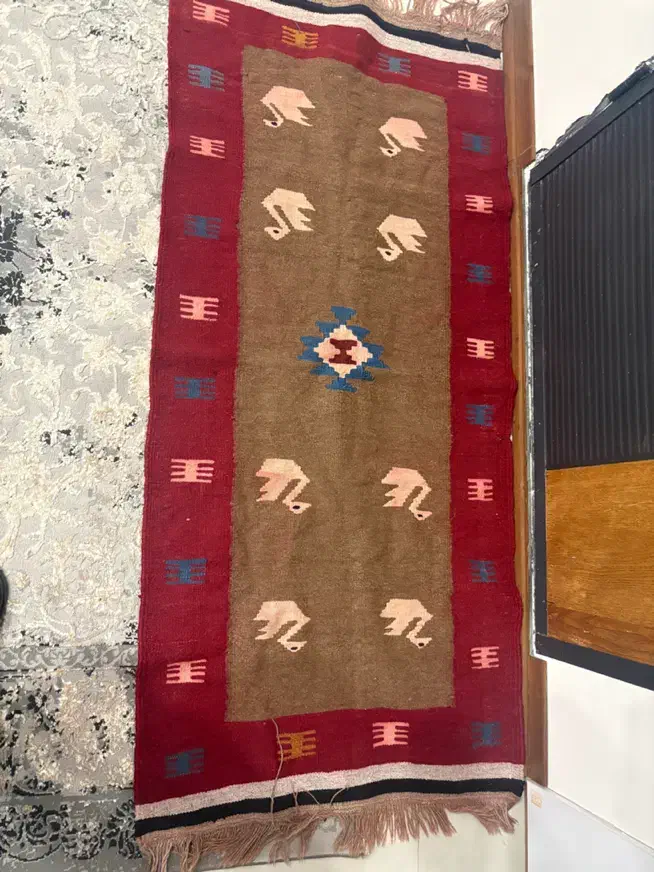 گلیم پشمی|گلیم، جاجیم، گبه|مشهد, عبادی|دیوار