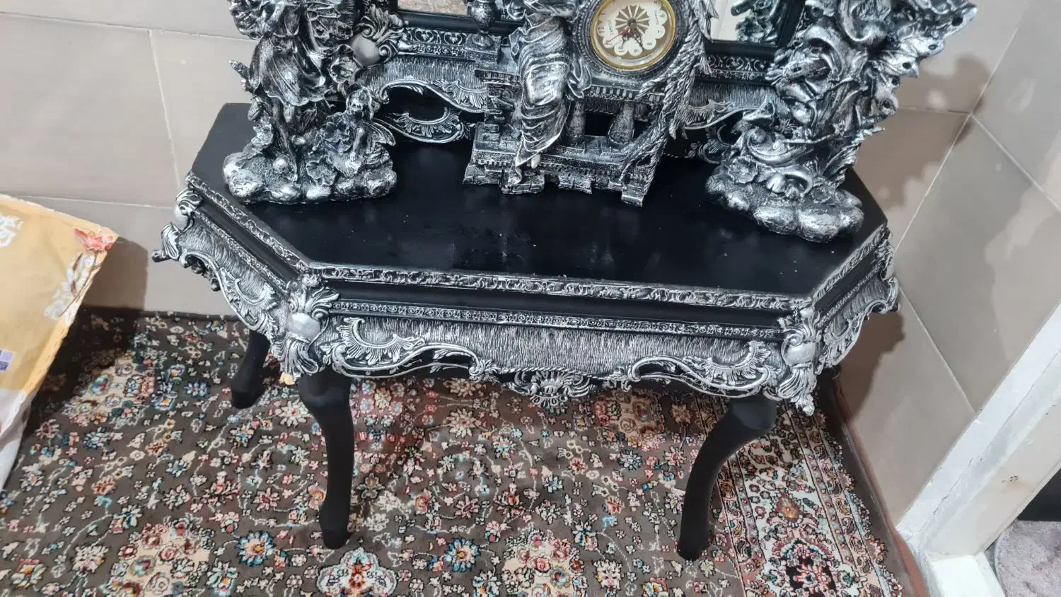 آینه شمعدان|آینه|ورامین, ورامین|دیوار