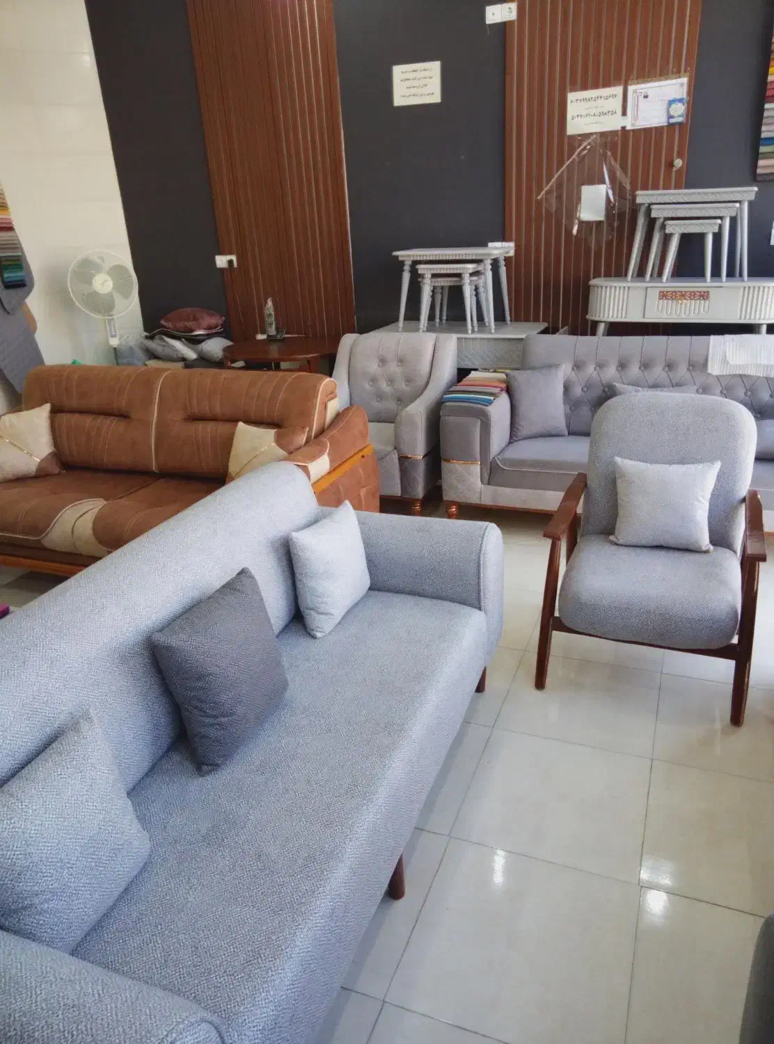 مبل مینیمال 8 نفره تخت خواب شو|مبلمان خانگی و میز عسلی|لار, |دیوار