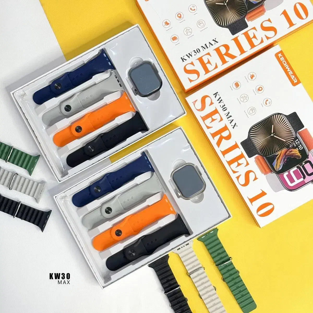 ساعت هوشمند هفت بند kw30max سری 10 طرح اپل|لوازم جانبی موبایل و تبلت|سیرجان, |دیوار