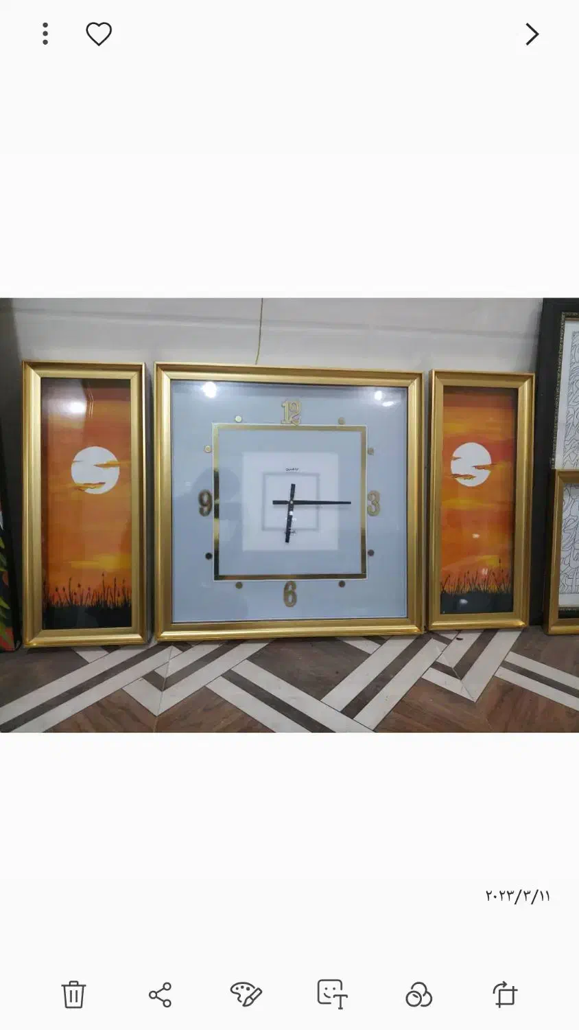 تولیدی انواع ساعت دیواری رومیزی در سایزهای مختلف..|ساعت دیواری و تزئینی|لردگان, |دیوار