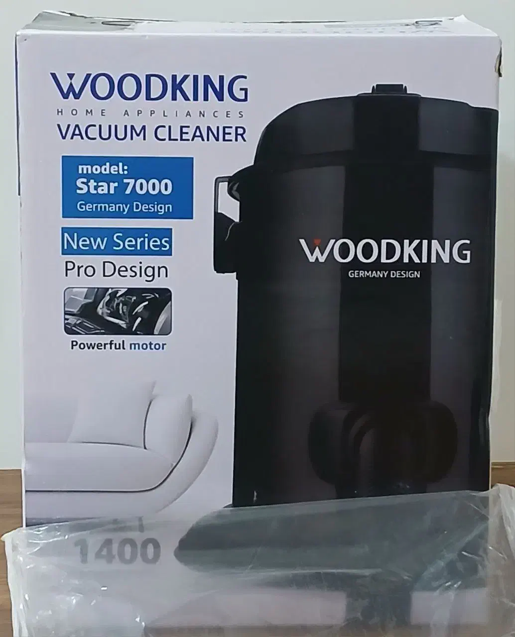 جاروبرقی وودکینگ مدل۷۰۰۰ آکبند و نو|جاروبرقی، جارو شارژی، بخارشو|تربت‌حیدریه, بهشت عسکری|دیوار