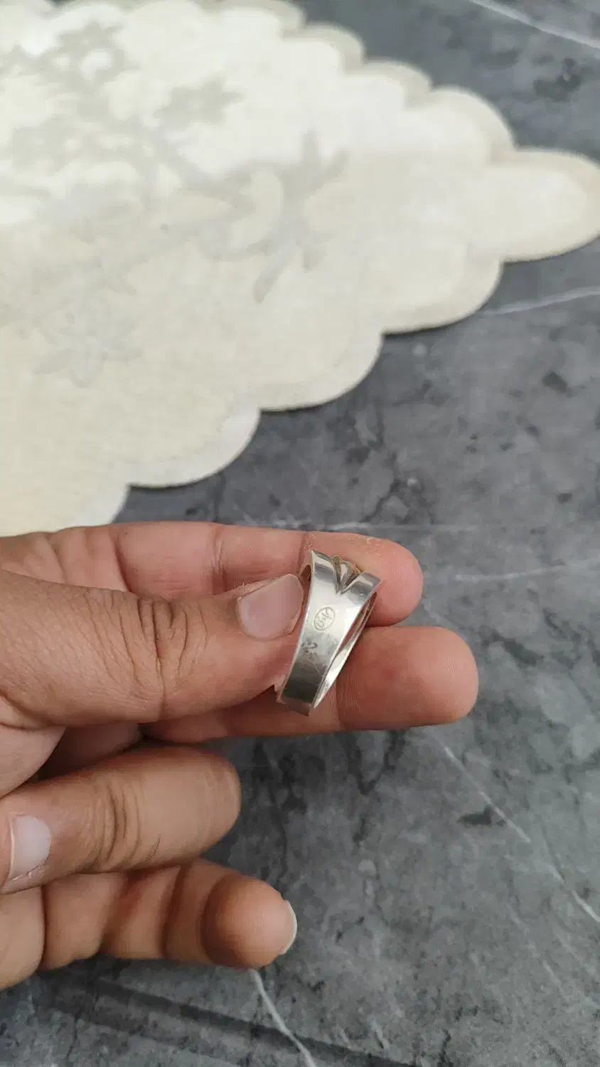 انگشتر نقره موزنایت روسی|جواهرات|قزوین, |دیوار