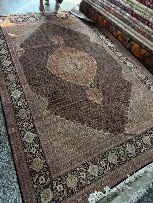 جفت ۶ متری تبریز نقشه ماهی دستبافت|فرش|تهران, سبلان (لشگر)|دیوار