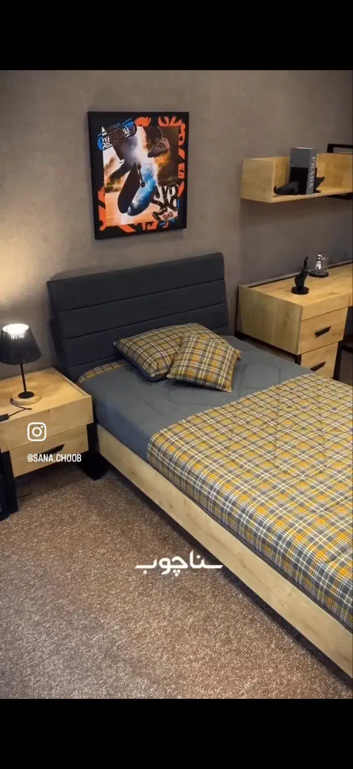 تخت خواب|تخت و سرویس خواب|اصفهان, باغ زرشک|دیوار