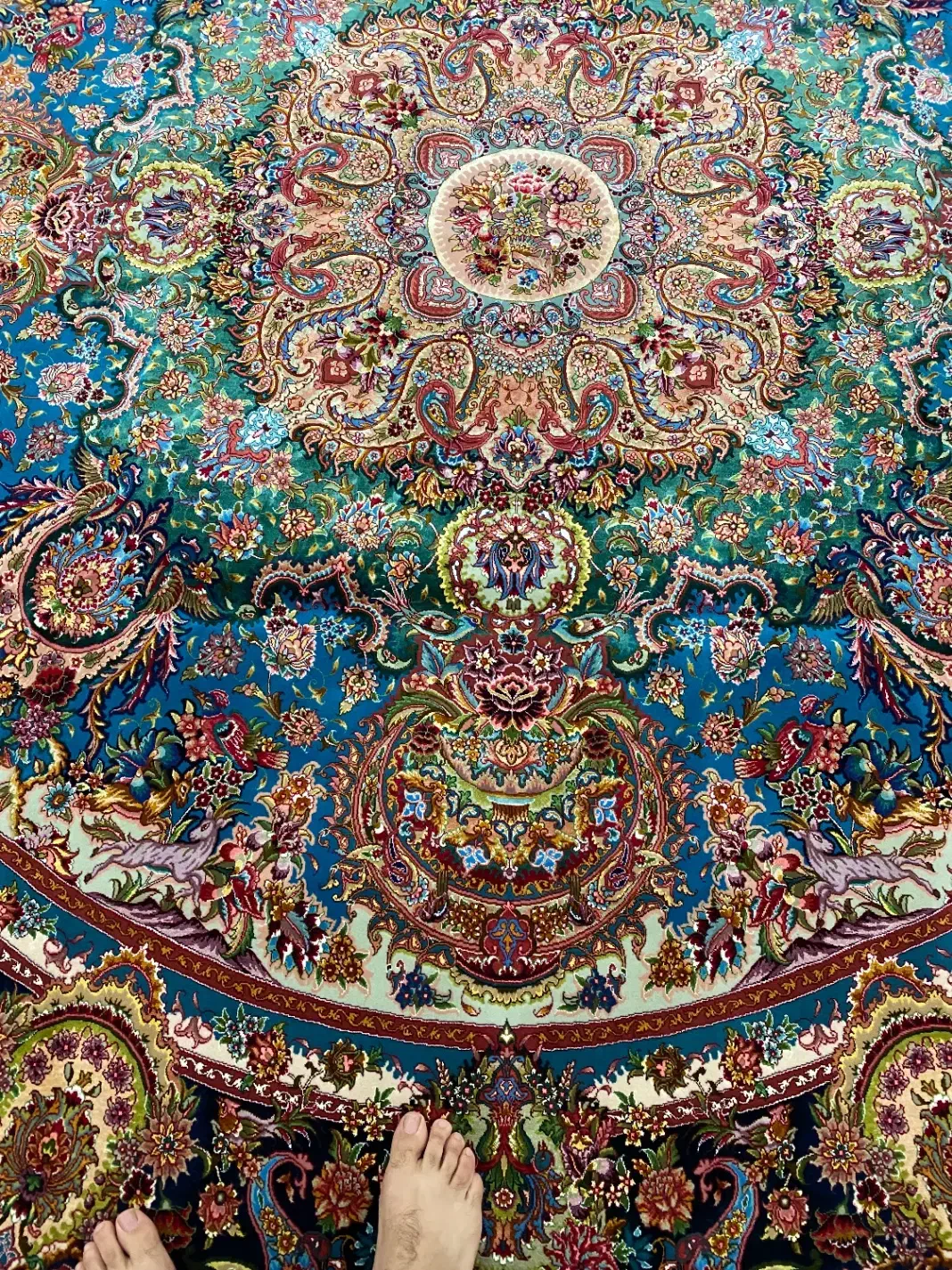 فرش دستبافت 3*3|فرش|تهران, ستارخان|دیوار