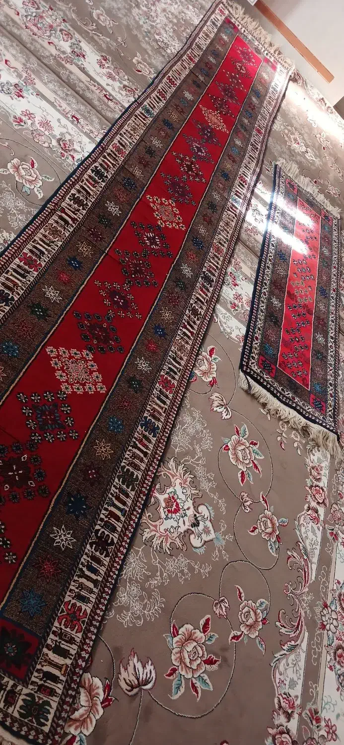 قالیچه دستباف پانخورده نونو|فرش|برخوار, |دیوار