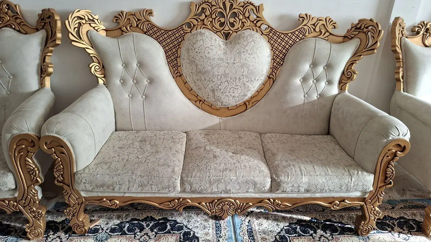 مبلمان ۷ نفره|مبلمان خانگی و میز عسلی|چناران, |دیوار