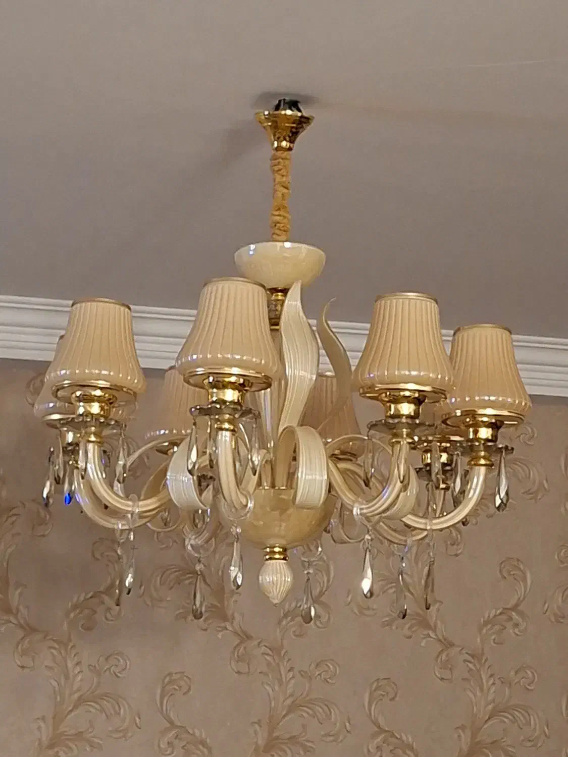 لوستر کریستال|لوستر و چراغ آویز|گرگان, |دیوار